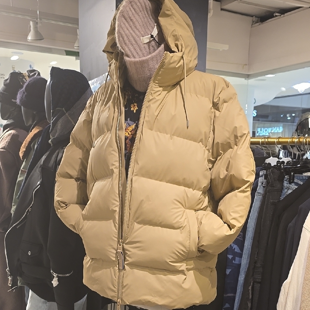 Men's Tan Puffer Jacket